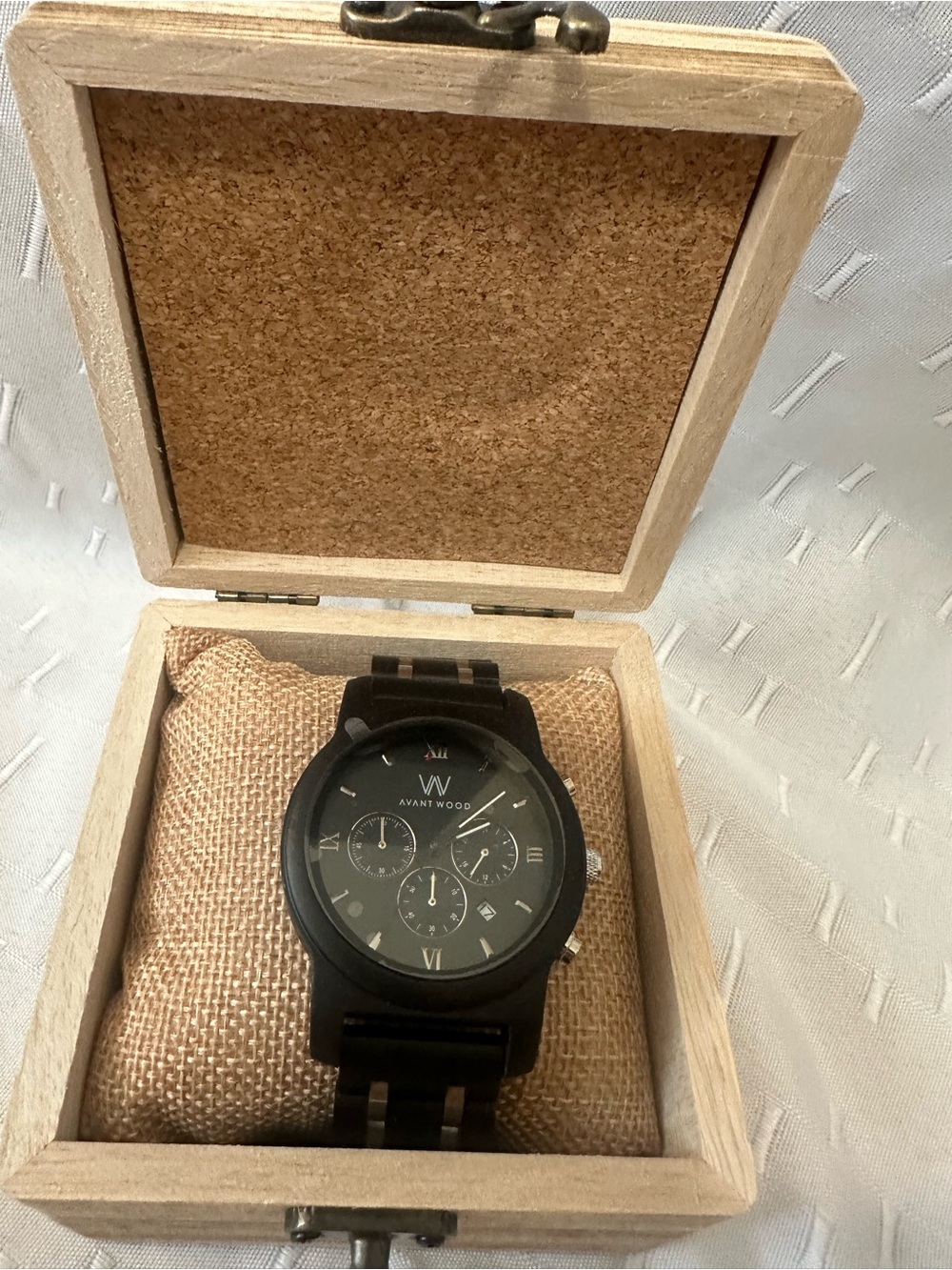 AVANTWOOD Chrono-S Ivory Black Watch - Picture 7 of 7